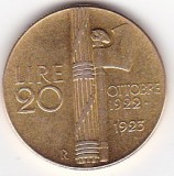 Italia 20 lire Mussolini 1945 Unofficial Private Mint