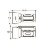 Lanterna reincarcabila TR010 1W SMD 6500K