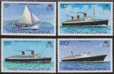 TRISTAN DA CUHNA - 1979 - VAPOR Queen Elizabeth - serie+bloc, Transporturi, Nestampilat