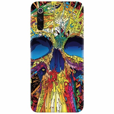 Husa silicon pentru Xiaomi Mi 9, Abstract Multicolored Skull foto