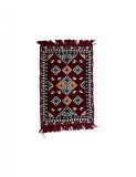 Covor rosu cu model traditional multicolor 100x60 cm, Home