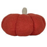Cumpara ieftin Dovleac Halloween decorativ poliester rosu bej &Oslash; 30x18 cm