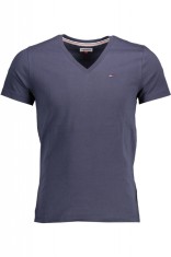 Tommy Jeans Tricou barbati cu decolteu in V, cu logo brodat, Regular fit, foto