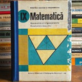 Matematică, Geometrie și Trigonometrie - Manual pentru clasa a IX-a 1987