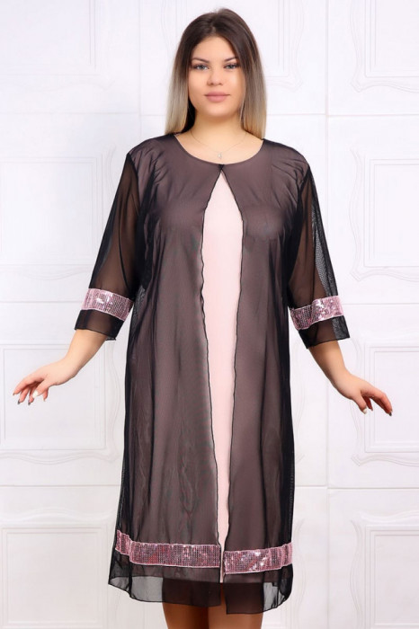 Rochie de Seara Ziana Roze - 54Marimea