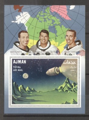 Ajman 1968 Space Apollo 7 perf. sheet Mi.B67A MNH DA.108 foto