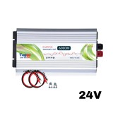 Cumpara ieftin Invertor 6000W 24V &ndash; 220 V auto si panouri solare SINUS PUR, unda pura rulota, casa, cabana