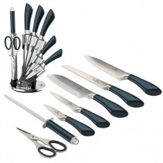 Set cutite 8buc.cu suport inox Aquamarine BH-2415 Handy KitchenServ foto