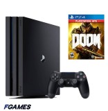 Consola Sony Playstation 4 Pro Ps4 1tb + Controller + Doom (2016) PlayStation 4, Second-Hand