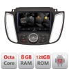 Navigatie Ford Kuga 2015-2020 SYNC2 si SYNC3 Android Octa Core Qualcomm 2K Qled 8+128 DTS DSP 360 4G Optical CarStore Technology
