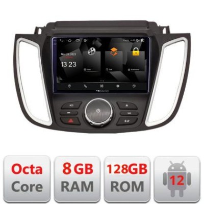 Navigatie Ford Kuga 2015-2020 SYNC2 si SYNC3 Android Octa Core Qualcomm 2K Qled 8+128 DTS DSP 360 4G Optical CarStore Technology foto