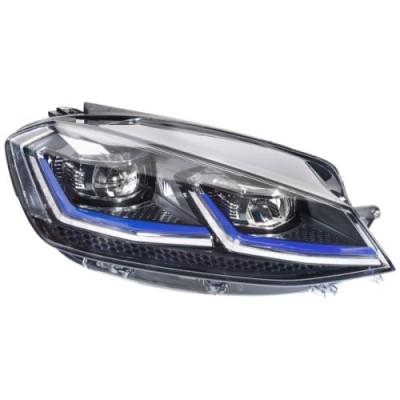 Far VW Golf 7, 03.20, Model Gte, partea Dreapta, cu lumina pentru viraje statica; cu lumina timp de zi tip LED; LED; electric; fara unitate control foto