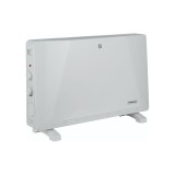Convector electric Rosberg, 2500 W, 3 trepte de putere, TURBO, termostat reglabil, freestanding, Alb