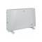 Convector electric Rosberg, 2500 W, 3 trepte de putere, TURBO, termostat reglabil, freestanding, Alb