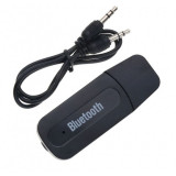 Adaptor Receptor Audio USB cu Bluetooth Techstar&reg; A2DP, Jack 3.5mm, Transmitator AUX, Negru