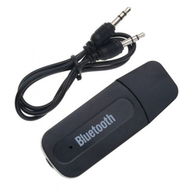 Adaptor Receptor Audio USB cu Bluetooth Techstar&amp;reg; A2DP, Jack 3.5mm, Transmitator AUX, Negru foto