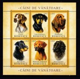 Cumpara ieftin ✅ RO 2005 LP 1694a &quot;Caini de vanatoare&quot; , serie in bloc/ colita 361 , MNH