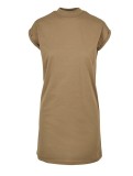Cumpara ieftin Rochie scurta pentru femei Urban Classics TB1910, guler ingust, kaki, L - OUTLET