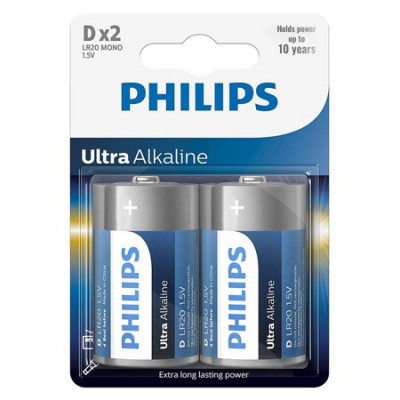 BATERIE ULTRA ALKALINE LR20 D BLISTER 2 BUC P EuroGoods Quality foto