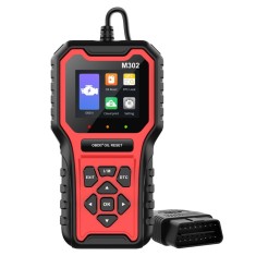 Tester Diagnoza Auto Techstar M302, OBD II, Resetare Oil Service, Live Data, Test senzor O2, Printare cloud cod QR