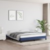 VidaXL Cadru de pat fără saltea, albastru, 160x200 cm, textil 346734