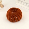 Clama par mare catifea caramizie pentru coada sau coc tinute casual evenimente accesorii
