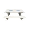 Set masa cu banci si table de sah din marmura &ndash; model Iasmina