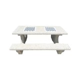 Set masa cu banci si table de sah din marmura &ndash; model Iasmina