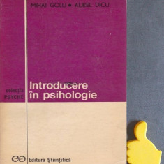 Introducere in psihologie Mihai Golu, Aurel Dicu