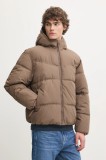 Hollister Co. geaca barbati, culoarea bej, de iarna, oversize, KI332-4124