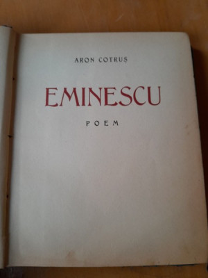 EMINESCU /POEM - ARON COTRUS foto