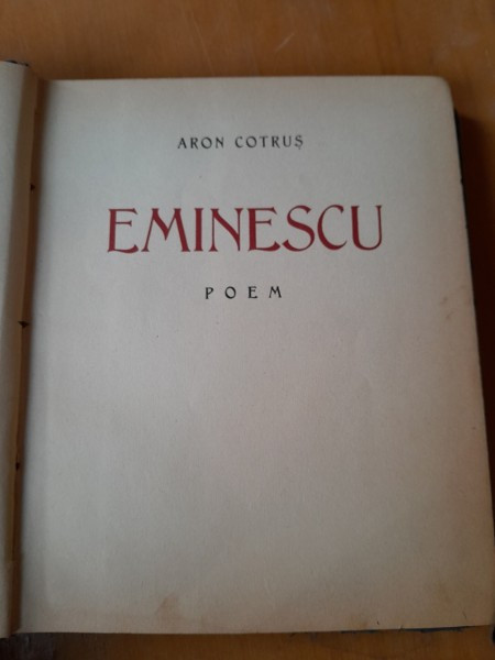 EMINESCU /POEM - ARON COTRUS