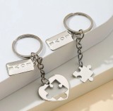 Set brelocuri pentru cuplu , Design piese puzzle cu , zLove,