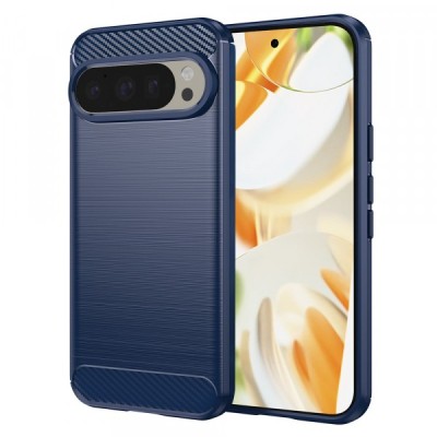 Husa pentru Google Pixel 9 / 9 Pro, Techsuit, Carbon, Albastra foto