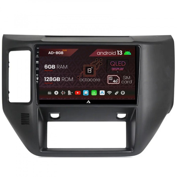 Navigatie Nissan Patrol (2004-2012), Android 13, B-Octacore 6GB RAM + 128GB ROM, 9 Inch - AD-BGB9006+AD-BGRKIT166V2
