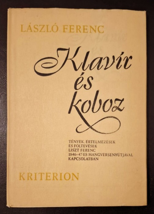 Klavir es koboz, kottaabrakkal. LISZT FERENC, tenyek, foltevesek - Laszlo Ferenc