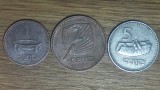 Fiji - set de colectie exotic - 1 cent + 2 + 5 cents - Elisabeta II - foarte frumoase !
