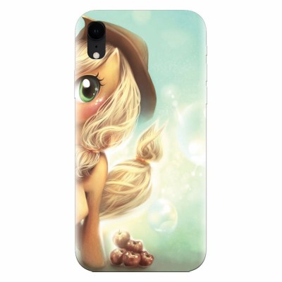 Husa silicon pentru Apple Iphone XR, Applejack Pony Cute K foto