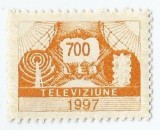 *Romania, lot 1092 cu 1 timbru fiscal radio-televiziune, 1997, MNH