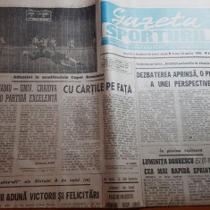 gazeta sporturilor 13 aprilie 1990-mrciul dinamo-uniersitatea craiova,