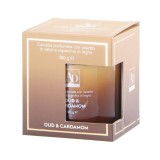 Cumpara ieftin Lumanare parfumata in borcan sticla aroma Cardamom si Lemn Oud 10 x 10 cm
