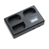 Incarcator triplu pentru acumulatori LP-E6 Canon 90D 80D 70D 60D 7D II 6D II 5D II III IV EOS R R6 R7 R5C