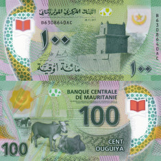 MAURITANIA 100 ouguiya 2017 polymer UNC!!!