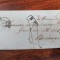 Plic prefilatelic circulat, 1843, intre Franta-Besanson si Elvetia, 5 dec.