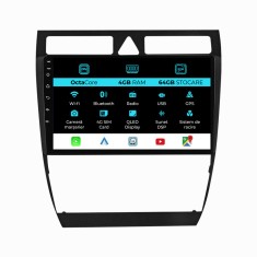 Navigatie Dedicata Audi A6 C5 (2000-2004), Android, 9Inch, 4Gb Ram, 64Gb Stocare, Carplay