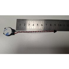 Baterie bios Laptop, CR2016W, 1MT85, 3V, 220mAh, CDA 61, 8.5cm, rosu si negru, conector ACES 50285, 2 pini