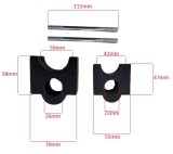 Cumpara ieftin Set Distantiere Kit Motor Bicicleta Motorevolution, Otel, 2 Distantiere+4 Prezoane+4 Piulite+8 Saibe