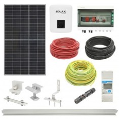 Kit complet fotovoltaic ON-GRID cu invertor 3.3KW SOLAX si panouri solare 7x440W RISEN, monofazic, montare si dosar prosumator inclus