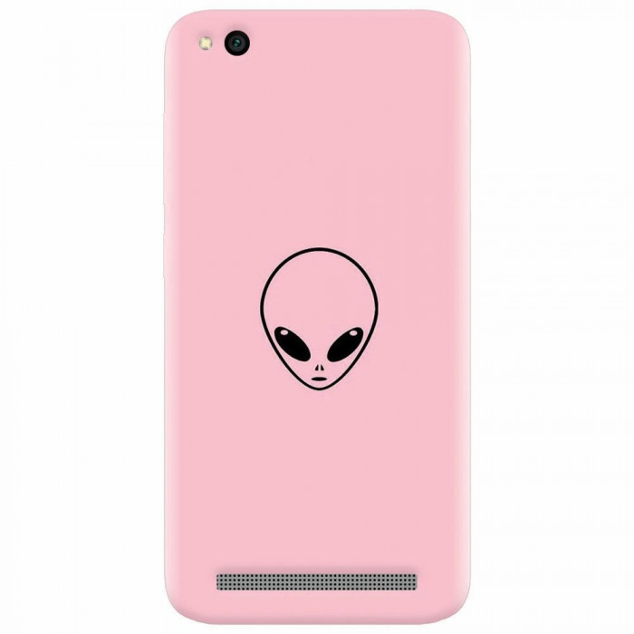 Husa silicon pentru Xiaomi Redmi 4A, Pink Alien