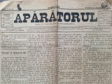ziar vechi ,APARATORUL .Romania . Editat la 13 DECEMBRIE 1881 .. Vechime 145 de ani